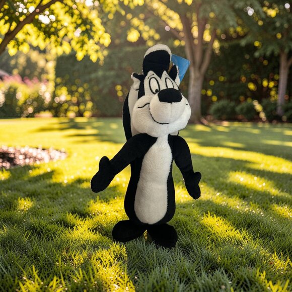 Ace Novelty Other - Vintage 1990s Pepe Le Pew Looney Tunes Plush Toy NWT Warner Bros